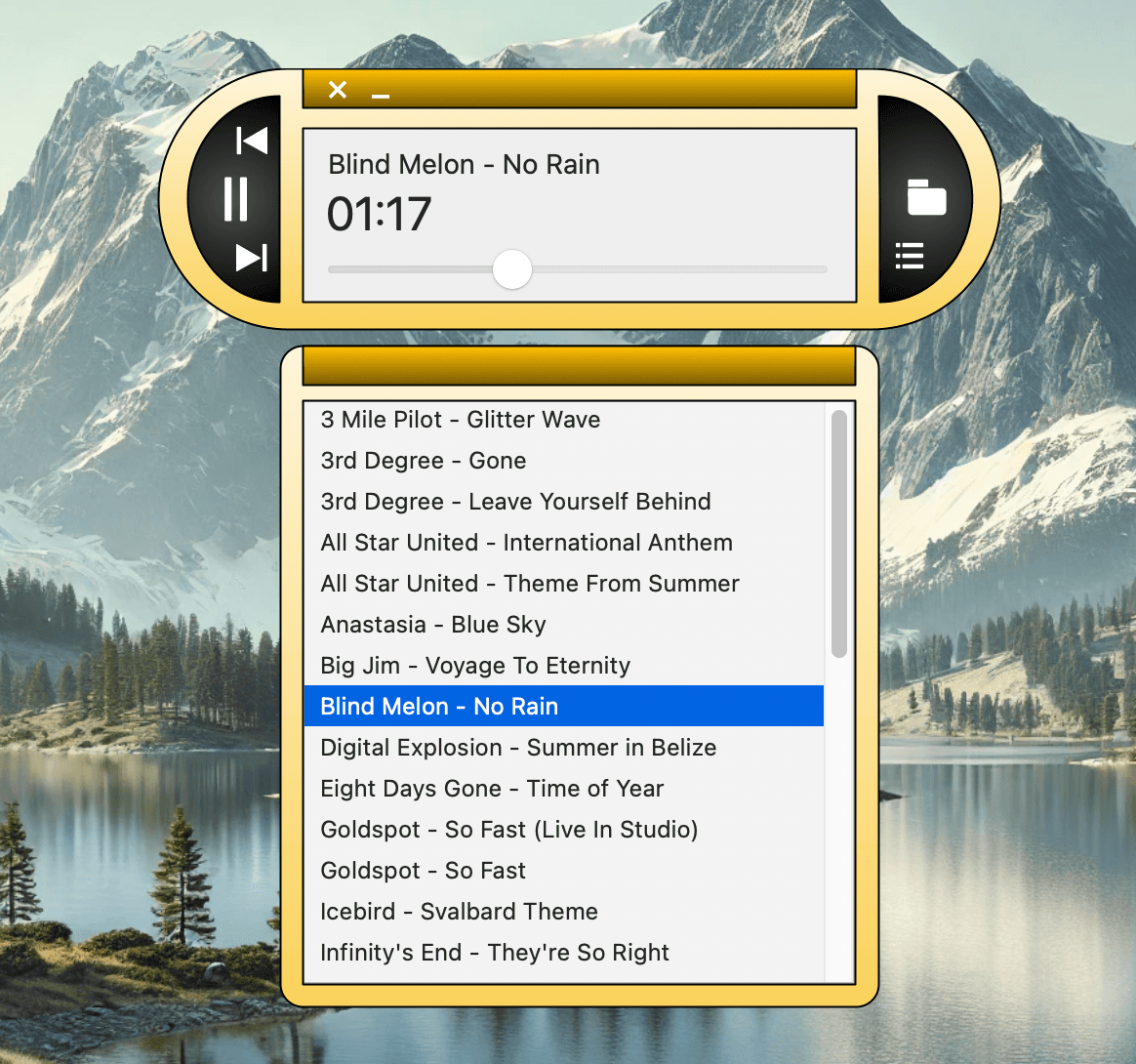 Desktop MP3 screenshot