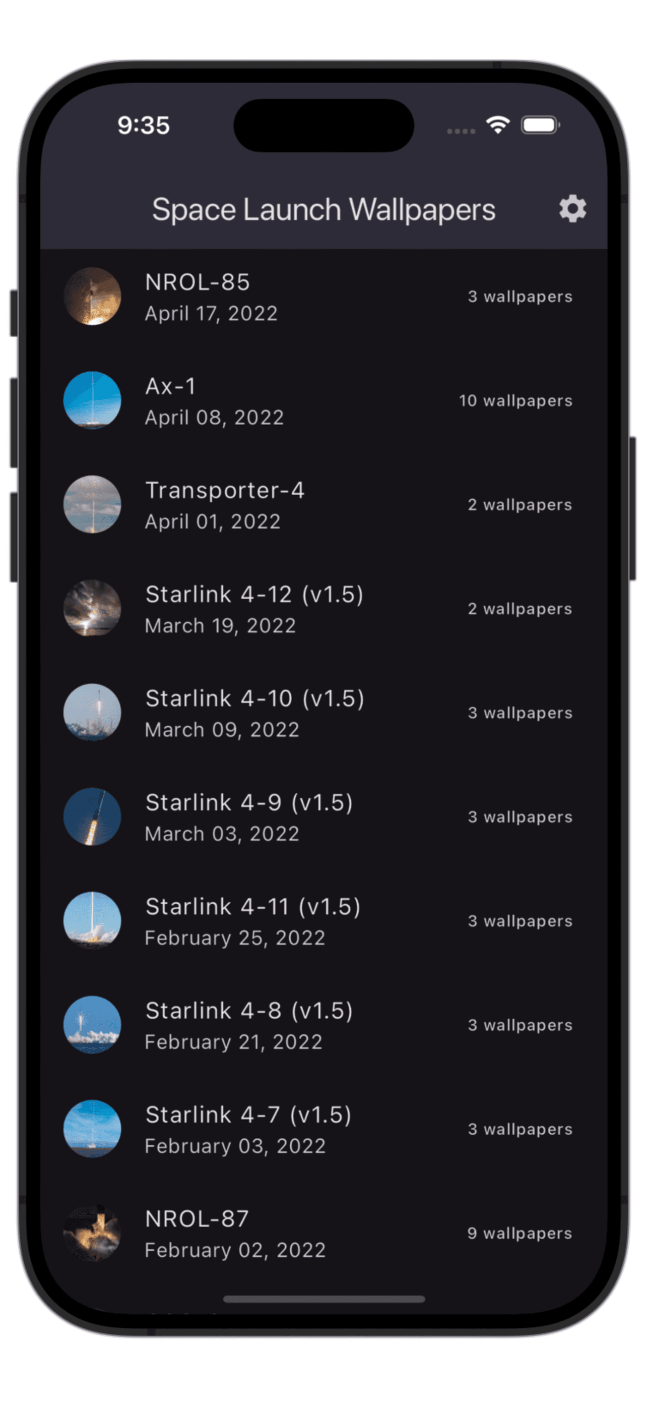 Space Launch Wallpapers screenshot 1